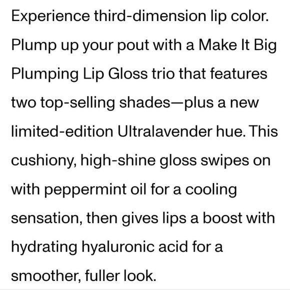 Morphe Make It Big Plumping Lipgloss Trio - Picture 11 of 13